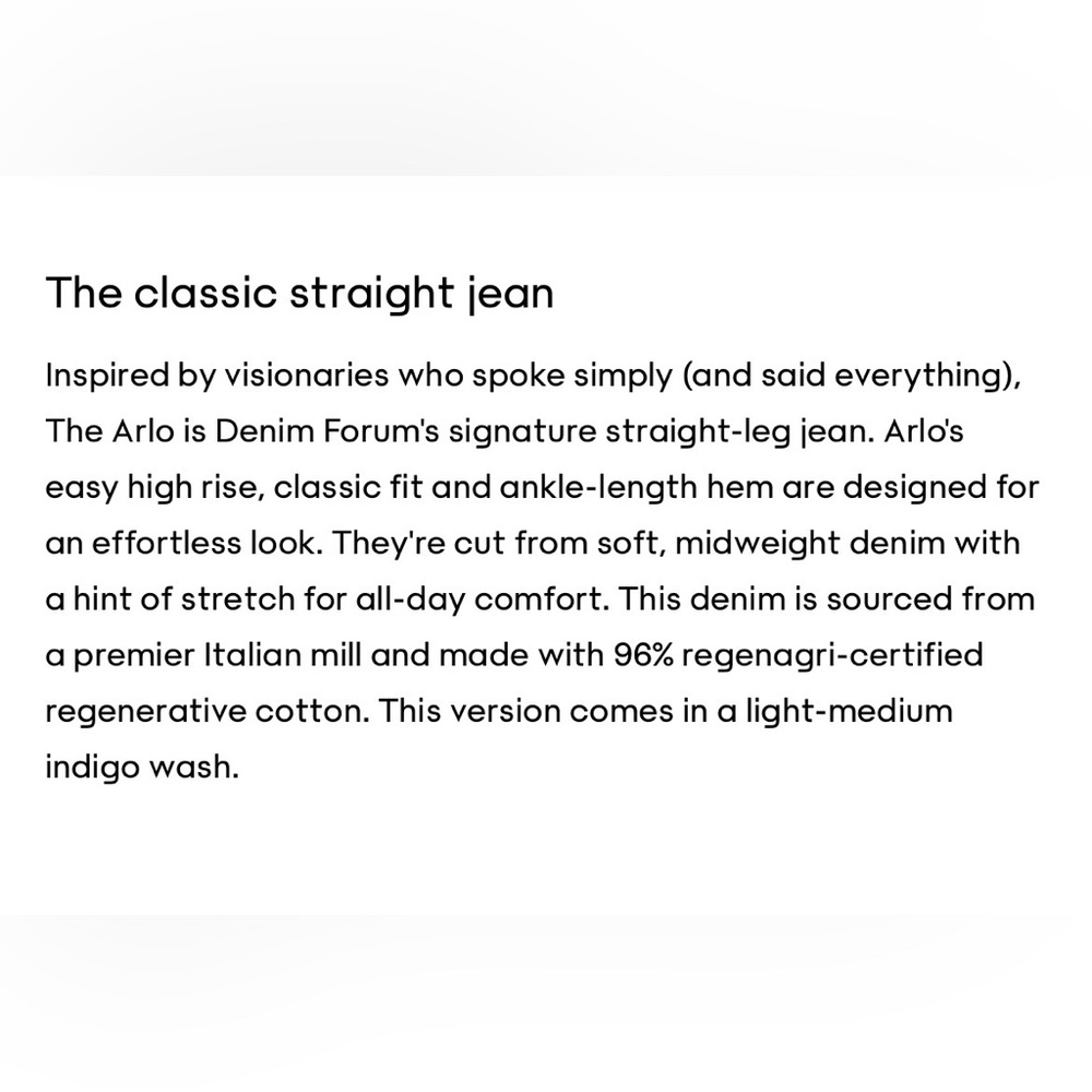 Denim Forum Aritzia Straight leg Jeans - Picture 10 of 11